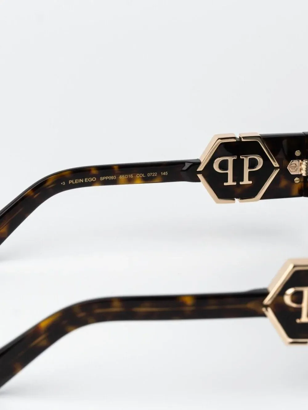 Philipp Plein Men Sunglasses Havana Green Mask SPP093M 0722 NEW AUTHENTIC